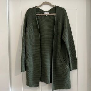 Deep green cardigan